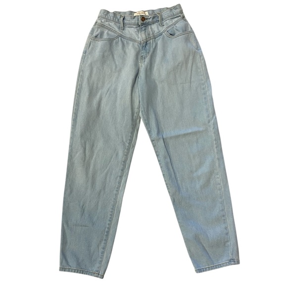 Vibrant~Light Blue Jeans~Mom~Vintage Style~Size 5(26) - Picture 1 of 11